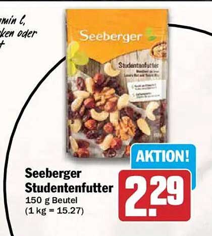 Seeberger Studentenfutter 150 g Beutel (1 kg = 15.27)