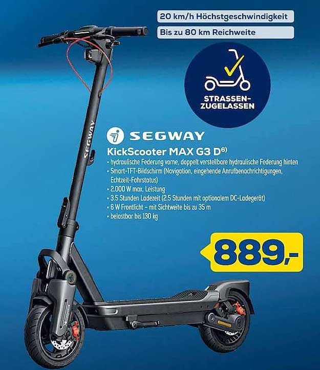 SEGWAY KickScooter MAX G3 D⁶
