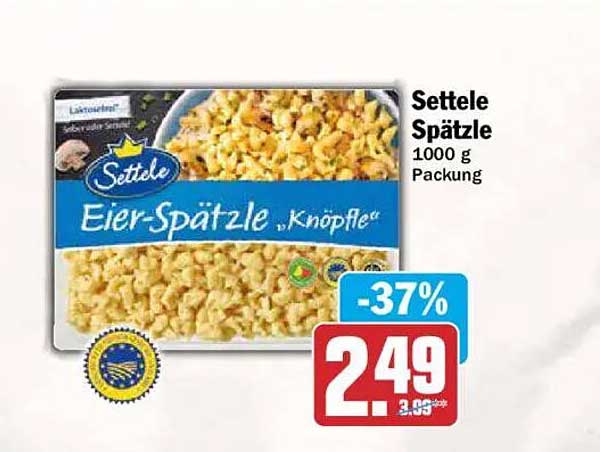 Settele Spätzle 1000 g Packung