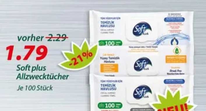 Soft plus Allzwecktücher Je 100 Stück