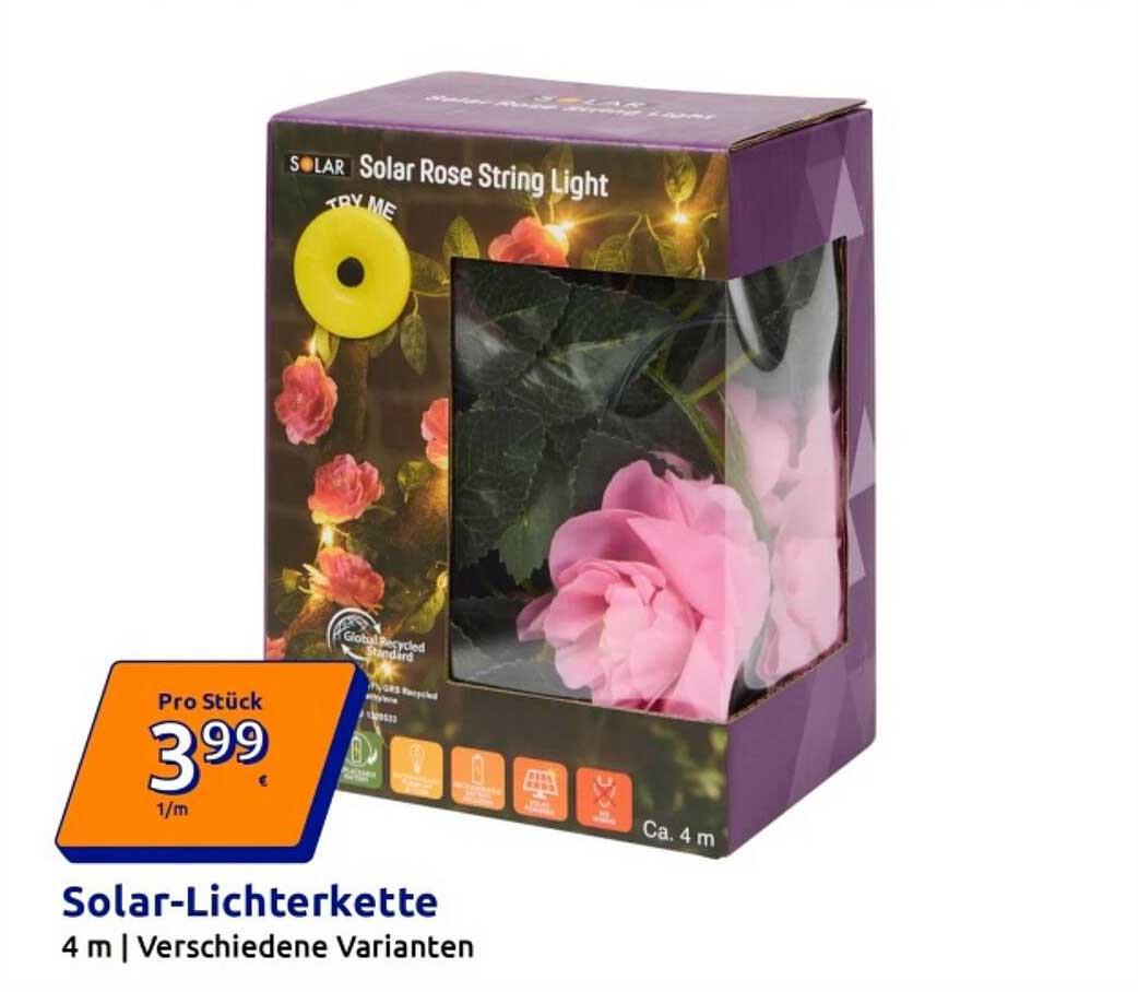 Solar-Lichterkette 4 m | Verschiedene Varianten