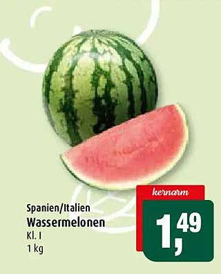 Spanien/Italien Wassermelonen Kl. I 1 kg