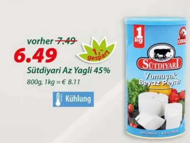 Sütdiyari Az Yagli 45%