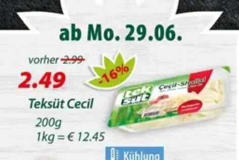 Teksüt Cecil 200g