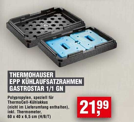 THERMOHAUSER EPP KÜHLAUFSATZRAHMEN GASTROSTAR 1/1 GN