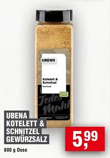 UBENA KOTELETT & SCHNITZEL GEWÜRZSALZ