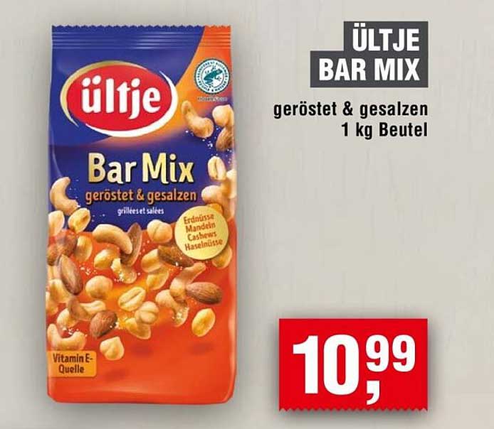 ÜLTJE BAR MIX geröstet & gesalzen 1 kg Beutel