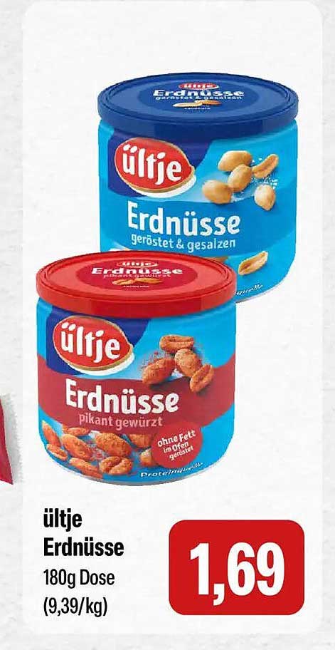 ültje Erdnüsse 180g Dose (9,39/kg)