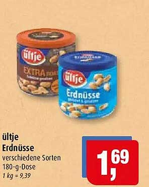 ültje Erdnüsse verschiedene Sorten 180-g-Dose