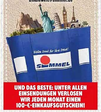 UND DAS BESTE: UNTER ALLEN EINSENDUNGEN VERLOSEN WIR JEDEN MONAT EINEN 100-€-EINKAUFSGUTSCHEIN!