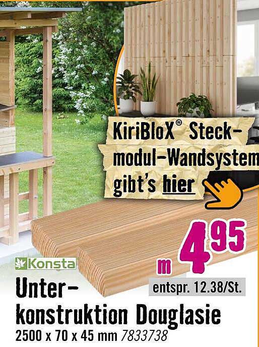 Unter-konstruktion Douglasie