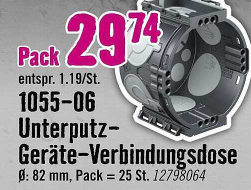 Unterputz-Geräte-Verbindungsdose