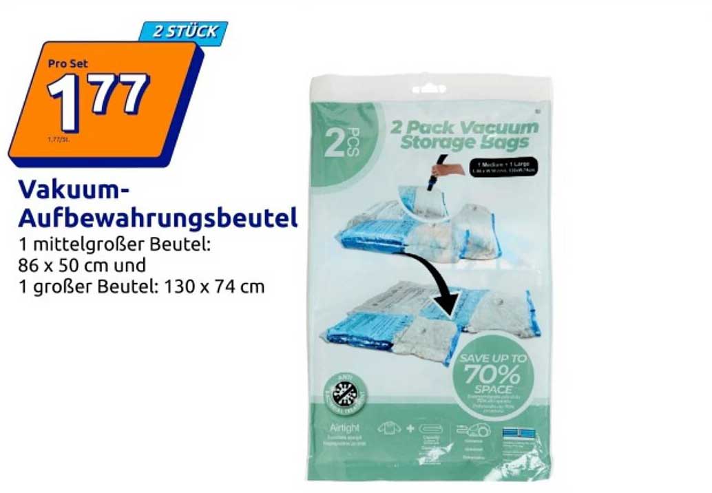 Vakuum-Aufbewahrungsbeutel