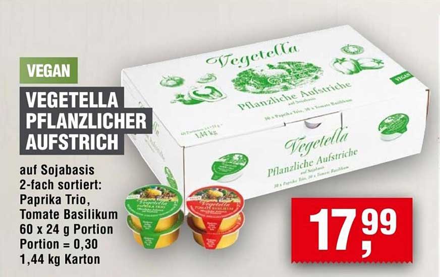VEGAN VEGETELLA PFLANZLICHER AUFSTRICH