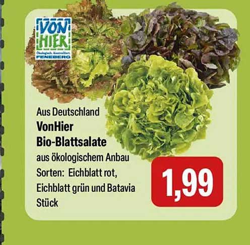 VonHier Bio-Blattsalate