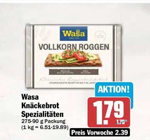 Wasa Knäckebrot Spezialitäten