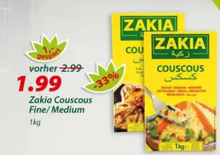 Zakia Couscous Fine/Medium