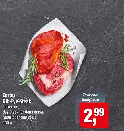 Zartes Rib-Eye-Steak