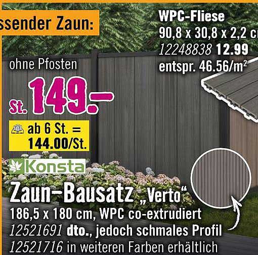 Zaun-Bausatz „Verto“