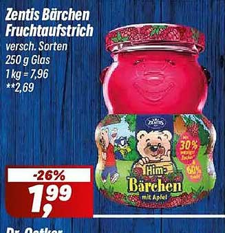 Zentis Bärchen Fruchtaufstrich versch. Sorten 250 g Glas