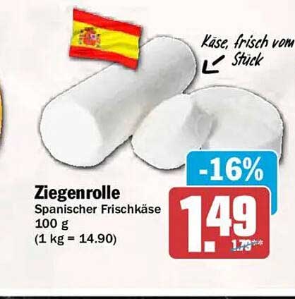 Ziegenrolle Spanischer Frischkäse 100 g