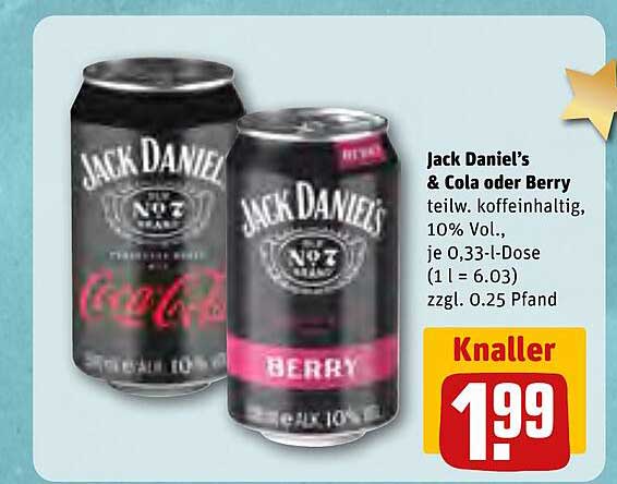 Jack Daniel's & Cola oder Berry