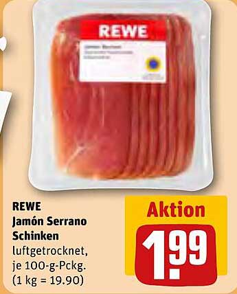 REWE Jamón Serrano Schinken