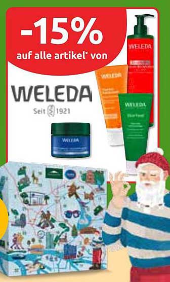 -15% auf alle Artikel von Weleda