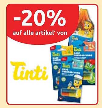 -20% auf alle Artikel von Tinti