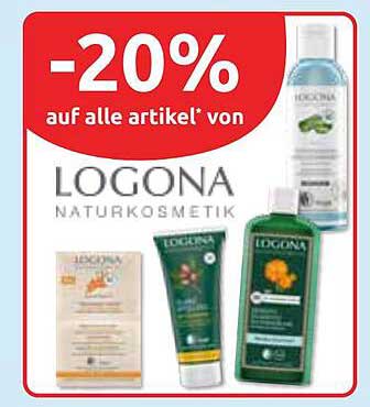 20% Rabatt auf alle Artikel von LOGONA Naturkosmetik