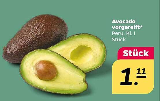 Avocado vorgerreift* – Peru, Kl. I Stück