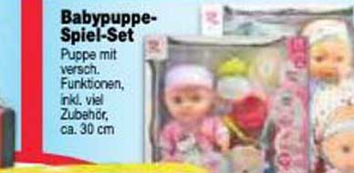Babypuppe-Spiel-Set