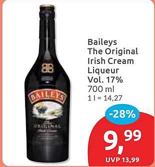 Baileys The Original Irish Cream Liqueur Vol. 17% 700 ml