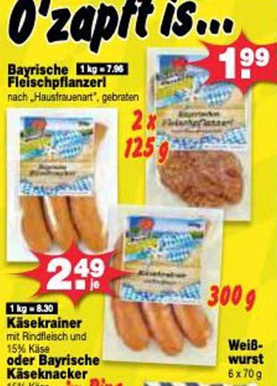 Bayrische Fleischpflanzerl nach ‚Hausfrauenart‘, gebraten