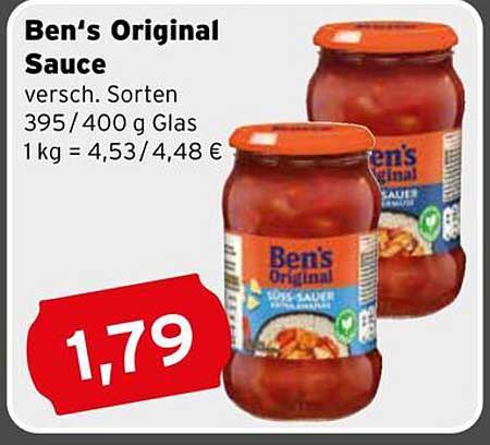 Ben's Original Sauce - verschiedene Sorten