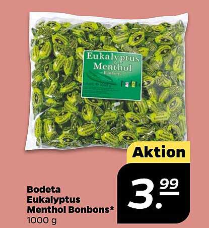 Bodeta Eukalyptus Menthol Bonbons 1000 g