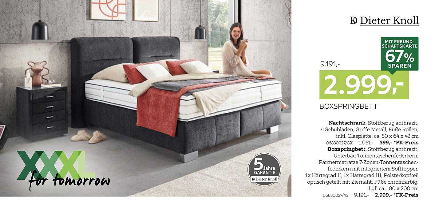 BOXSPRINGBETT von Dieter Knoll