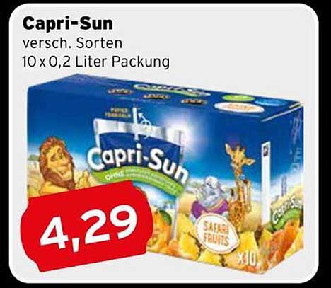 Capri-Sun, 10 x 0,2 Liter Packung, verschiedene Sorten