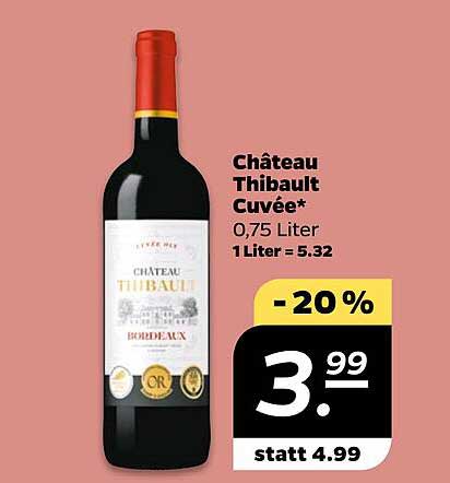 Château Thibault Cuvée 0,75 Liter - jetzt 20% günstiger!