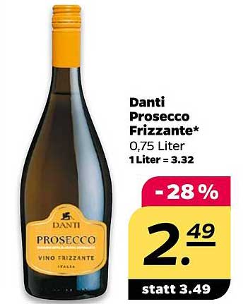 Danti Prosecco Frizzante 0,75 Liter