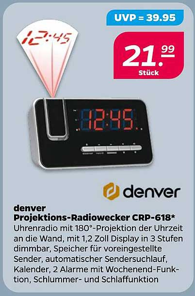 denver Projektions-Radiowecker CRP-618