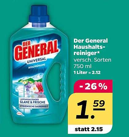 Der General Haushaltsreiniger* - 750 ml, verschiedene Sorten