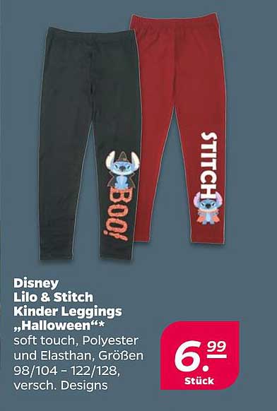 Disney Lilo & Stitch Kinder Leggings „Halloween“