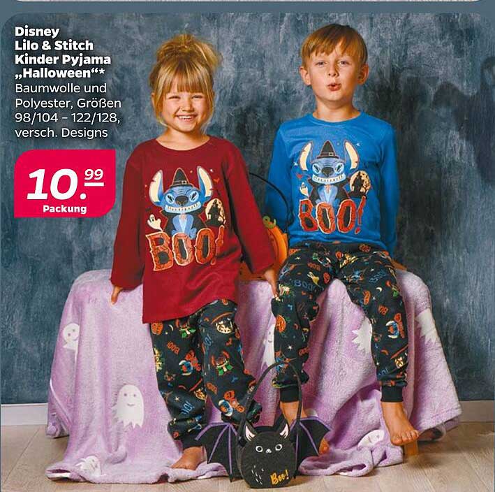Disney Lilo & Stitch Kinder Pyjama „Halloween“