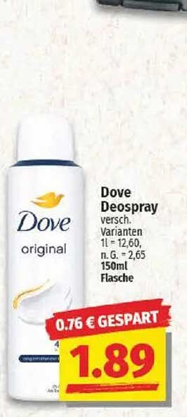 Dove Deospray 150ml - Original Variante