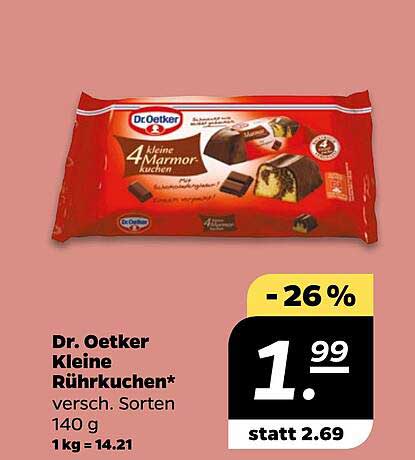 Dr. Oetker Kleine Rührkuchen - verschiedene Sorten 140 g