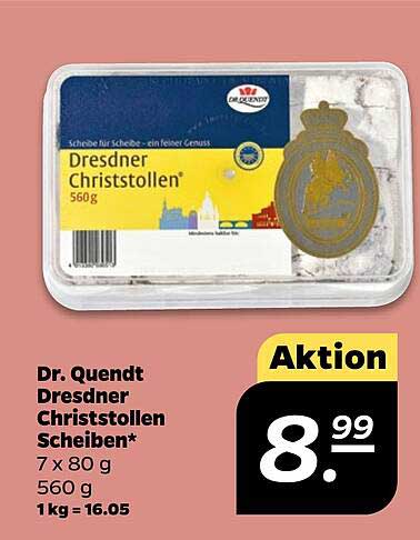 Dr. Quendt Dresdner Christstollen Scheiben 560 g