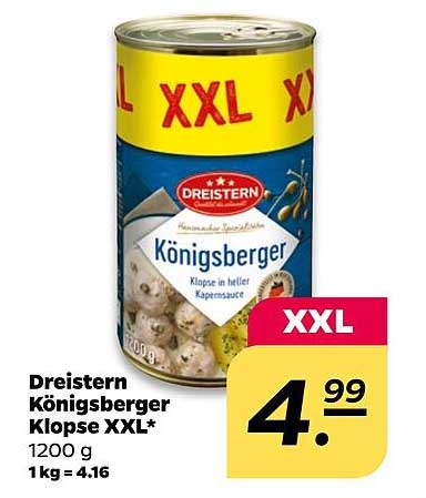 Dreistern Königsberger Klopse XXL – 1200 g