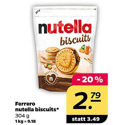 Ferrero nutella biscuits 304 g