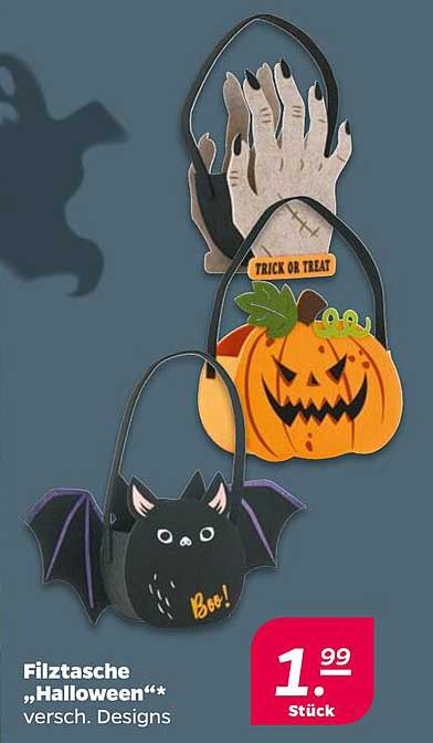 Filztasche "Halloween" - verschiedene Designs